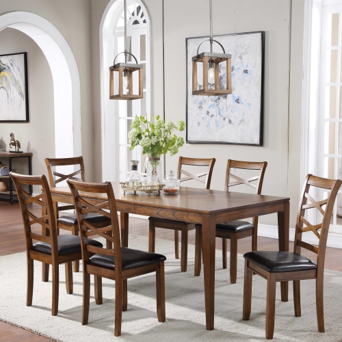 Farmhouse Industrial 1-Light Lantern Wood Pendant for Kitchen Island