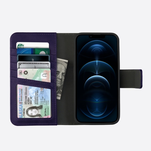 iPhone 13 Pro Max Wallet Case with MagSafe, Purple - 5th Ave
