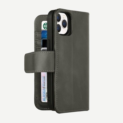 iPhone 13 Pro Max Wallet Case with MagSafe, Grey - 5th Ave