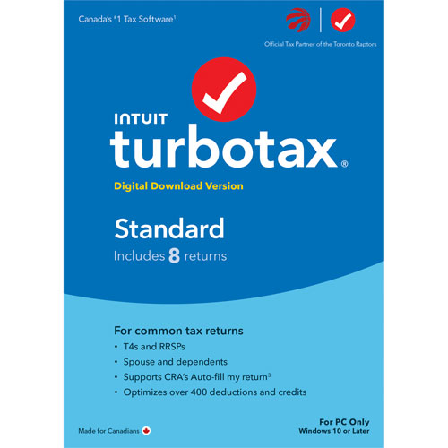 TurboTax Standard 2022 - 8 Returns - English - Digital Download