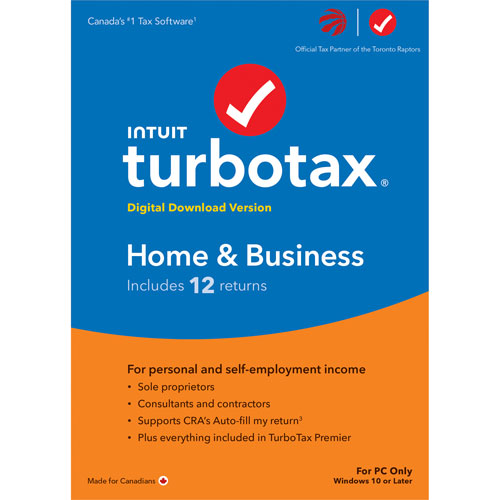 TurboTax Home & Business 2022 - 12 Returns - English - Digital Download