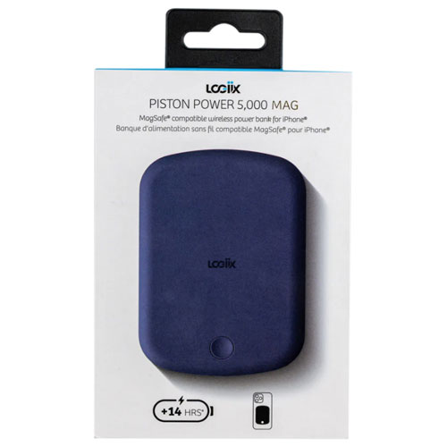 LOGiiX Piston Power 5000 mAh USB-C Power Bank with MagSafe - Navy