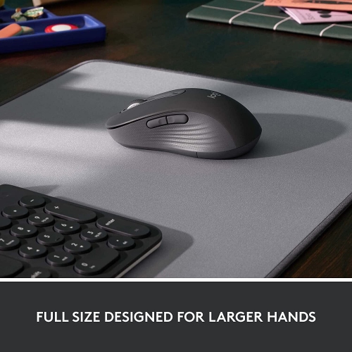 Refurbished Logitech Signature M650 L Full Size Wireless Mouse - For Large Sized Hands, Silent Clicks