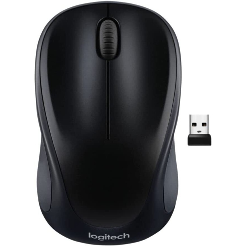 Refurbished Logitech M317 Wireless Optical Mouse 2.4 GHz with USB Receiver- Black