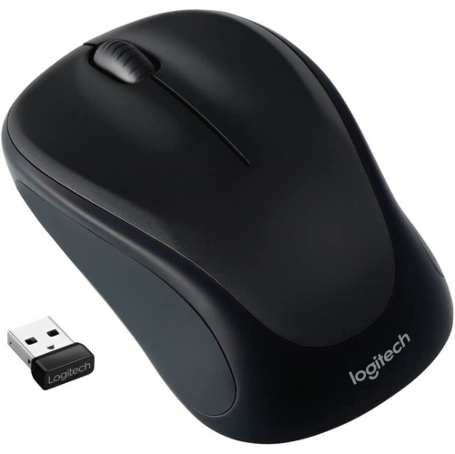 Refurbished Logitech M317 Wireless Optical Mouse 2.4 GHz with USB Receiver- Black