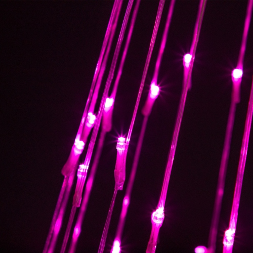 LED Lighted Show Cone Christmas Tree Outdoor Decoration - 4' - Pink