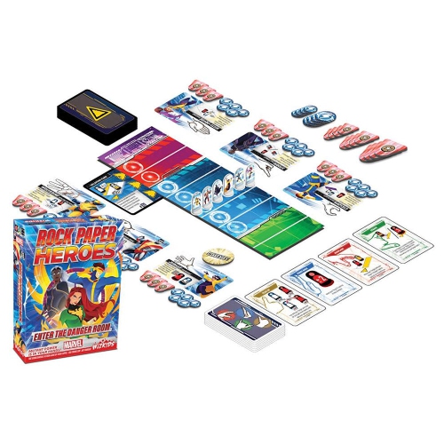 WizKids Games Marvel: Rock Paper Heroes - Enter the Danger Room 3-6 players, ages 12+, 30 minutes