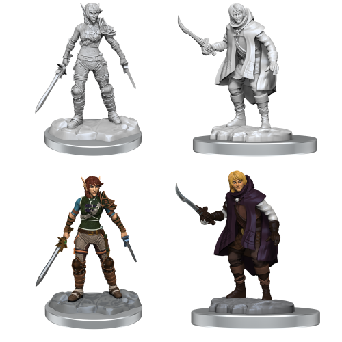 WizKids Games Dungeons & Dragons Nolzur's Marvelous Unpainted Miniatures: Elf Rogue/Half-Elf Rogue