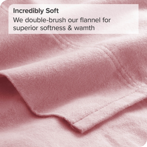 Bare Home Flannel Sheet Set 100% Cotton, Velvety Soft Heavyweight - Double Brushed Flannel - Deep Pocket
