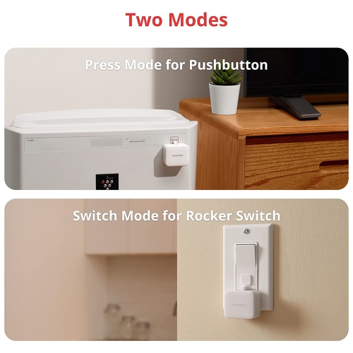SwitchBot Bot | Smart Switch Button Pusher - No Wiring, Add SwitchBot Hub Mini to Make it Compatible with Alexa, Google Home, IFTTT, White - 4 pack