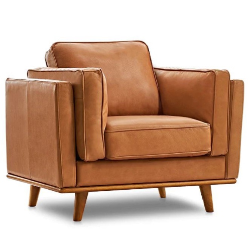 Valencia Artisan – cuir simple | cuir Nappa italien haut de gamme 11000, cadre et pattes en bois, confort ultime