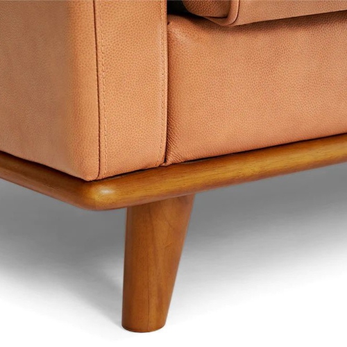 Valencia Artisan – cuir simple | cuir Nappa italien haut de gamme 11000, cadre et pattes en bois, confort ultime