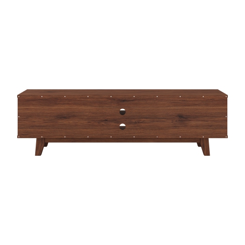 CorLiving TFF-552-B Fort Worth White and Brown Wood Grain Finish TV Stand for TV's up to 68"