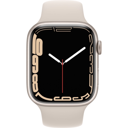 Remis à neuf – Apple Watch Series 7 (GPS + cellulaire) 45 mm avec boîtier en aluminium Starlight et bracelet sport Starlight