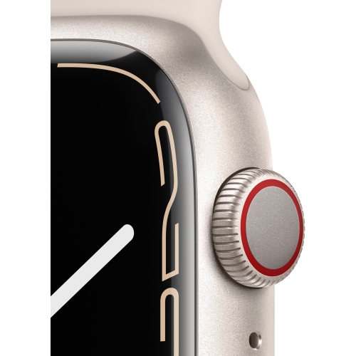 Remis à neuf – Apple Watch Series 7 (GPS + cellulaire) 45 mm avec boîtier en aluminium Starlight et bracelet sport Starlight