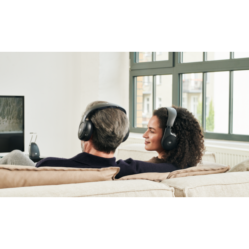 Casque d'écoute sans fil RS 120-W de Sennheiser pour une écoute de télévision claire et nette avec 3 modes de son, modèle léger avec commande de