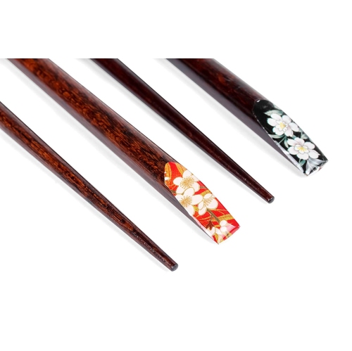 Heim Concept 8 Pair Organic Natural Hardwood Japanese Reusable Wood Chopsticks