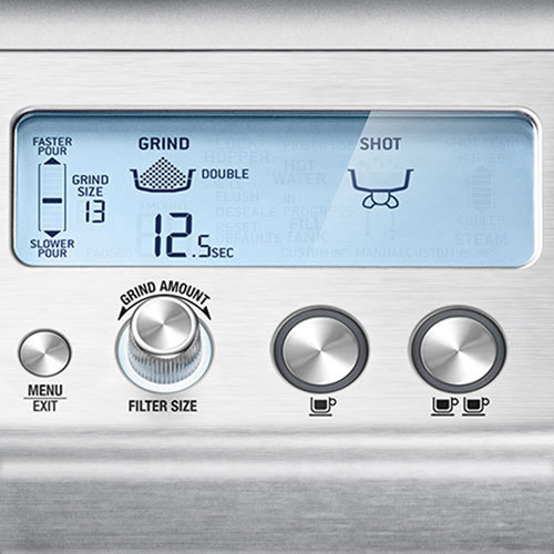 Remis à neuf - Machine à expresso Barista Pro de Breville avec moussoir et moulin à café - Acier inoxydable brossé - Reconditionné par Breville