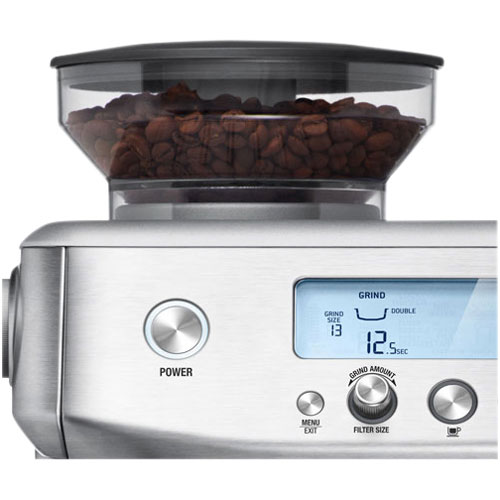 Remis à neuf - Machine à expresso Barista Pro de Breville avec moussoir et moulin à café - Acier inoxydable brossé - Reconditionné par Breville