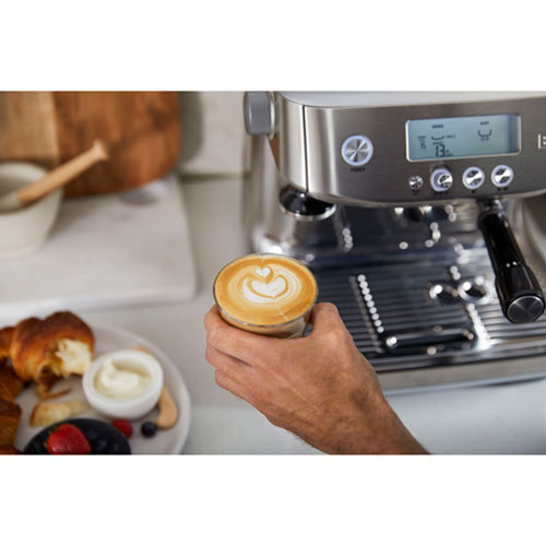 Remis à neuf - Machine à expresso Barista Pro de Breville avec moussoir et moulin à café - Acier inoxydable brossé - Reconditionné par Breville