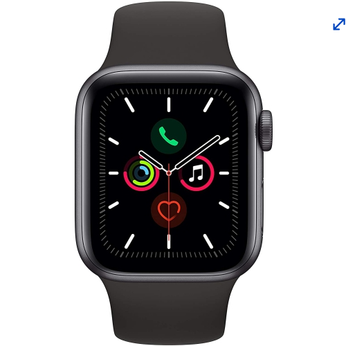 Apple Watch Series 5 (GPS) 40mm Space Gray Aluminum Case with Black Sport Band by APPLE - Refurbished condition - Image 2