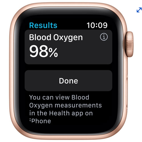 Apple Watch Series 6 (GPS) 40mm Gold Aluminum Case with White Sport Band by APPLE - Refurbished condition - Image 4