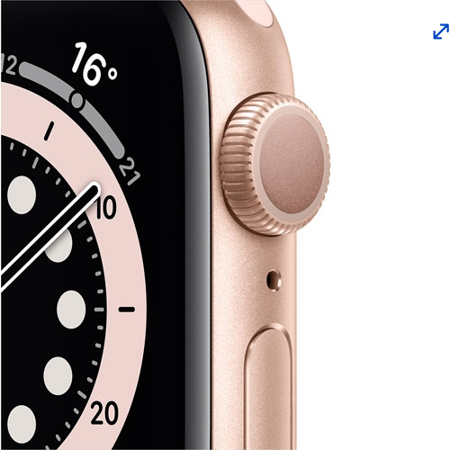 Apple Watch Series 6 (GPS) 40mm Gold Aluminum Case with White Sport Band by APPLE - Refurbished condition - Image 5