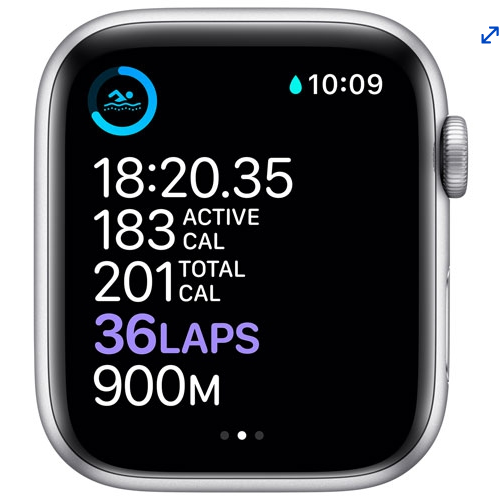 Refurbished - Apple Watch Series 6 (GPS) 40mm Silver Aluminum Case with White Sport Band