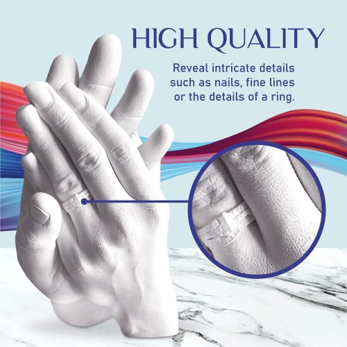 Chuckle - Holding Hand Casting Kit Couples Hand Mold Kit with