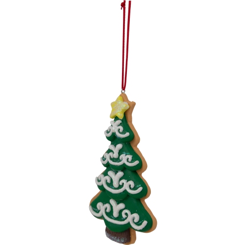 4.75" Glittered Christmas Tree Cookie Ornament