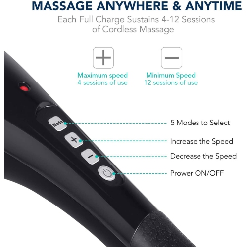 Cordless Rechargeable Percussion Massager Home Car Travel By AGD