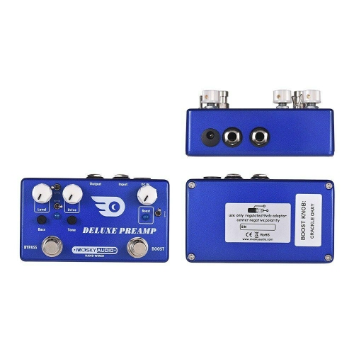 Mosky Audio Deluxe Pre-Amp Overdrive and Boost w/Toggle Options