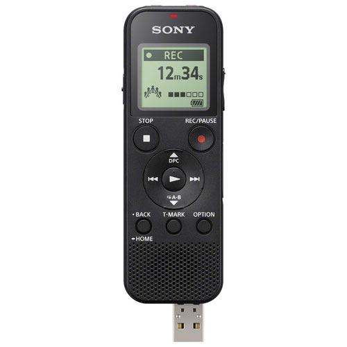 Sony 4GB Mono Digital Voice Recorder | with Built-in USB - - New - Black