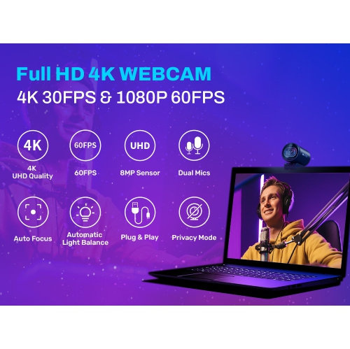 EMEET SmartCam S600 4K UHD Webcam