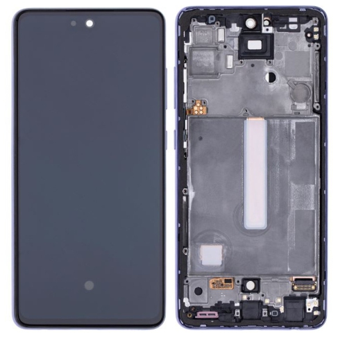 ESOURCE PARTS  Refurbished (Excellent) - Replacement Oled Assembly w Frame Compatible for Samsung Galaxy A52 4G (A525 / 2021) / 5G (A526 / 2021) A52S