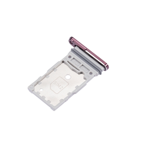 Replacement Single Sim Card Tray For Samsung Galaxy S22 Ultra 5G - Burgundy