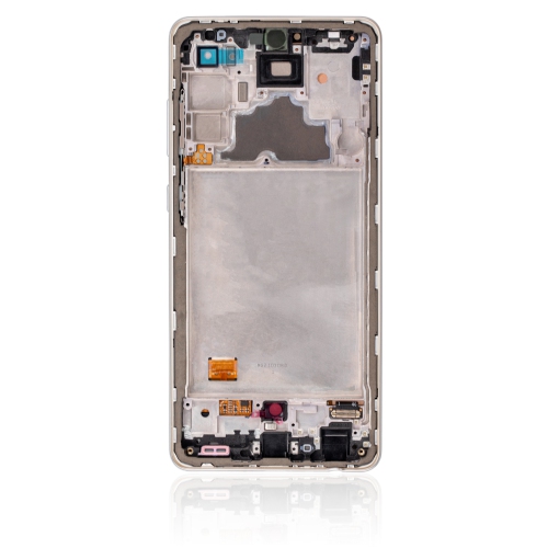 Replacement OLED Assembly With Frame Compatible For Samsung A72 (A725 / 2021) (Awesome White) by ESOURCE PARTS - Refurbished condition - Image 4