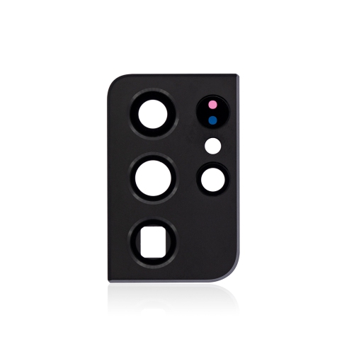 Replacement Rear Camera Glass Lens With Cover Bezel Ring For Samsung Galaxy S21 Ultra 5G - Phantom Black