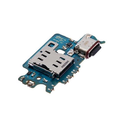 Replacement Charging Charge Port Board With Sim Card Reader For Samsung Galaxy S22 5G North American Version