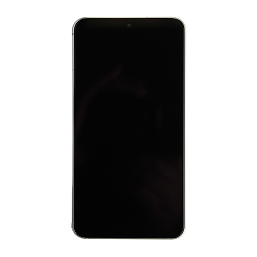 OLED Display Touch Screen Digitizer Assembly With Frame For Samsung Galaxy S22 5G - White (Premium Quality)