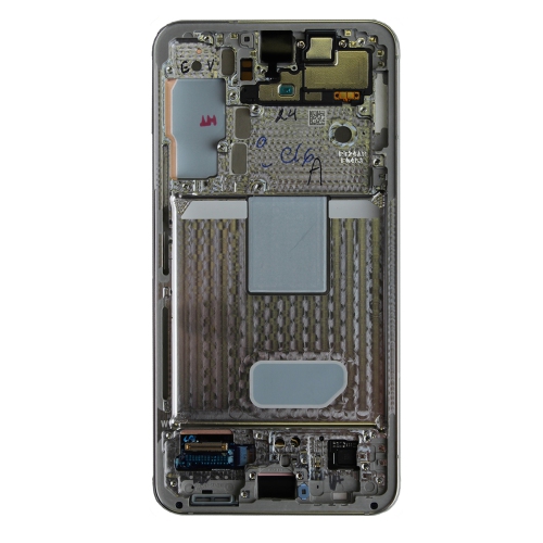 OLED Display Touch Screen Digitizer Assembly With Frame For Samsung Galaxy S22 5G - White (Premium Quality)