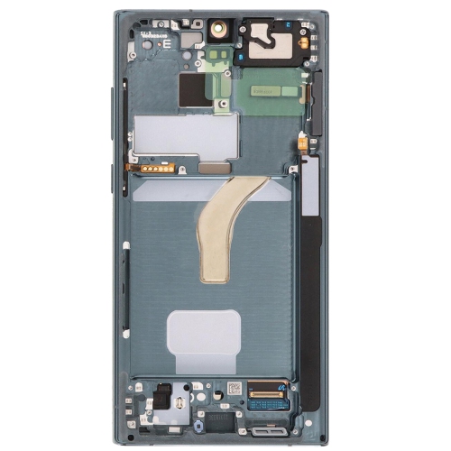 Ensemble numériseur écran DELO et cadre pour Galaxy S22 Ultra 5G Samsung - Vert (qualité supérieure)