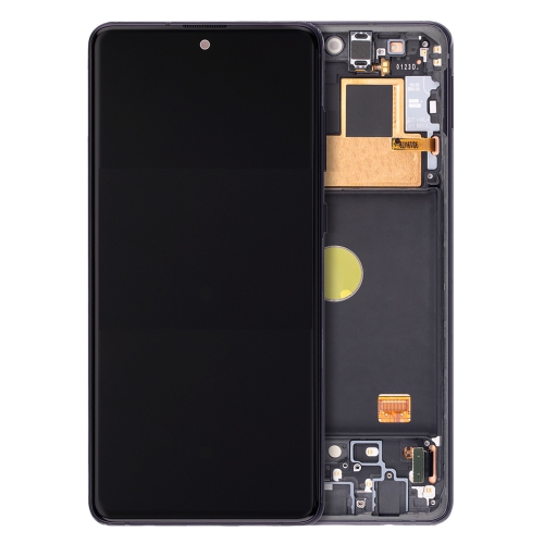 Replacement OLED Assembly With Frame Compatible For Samsung Galaxy Note 10 Lite Aura Black by ESOURCE PARTS - Refurbished condition - CA$343.41