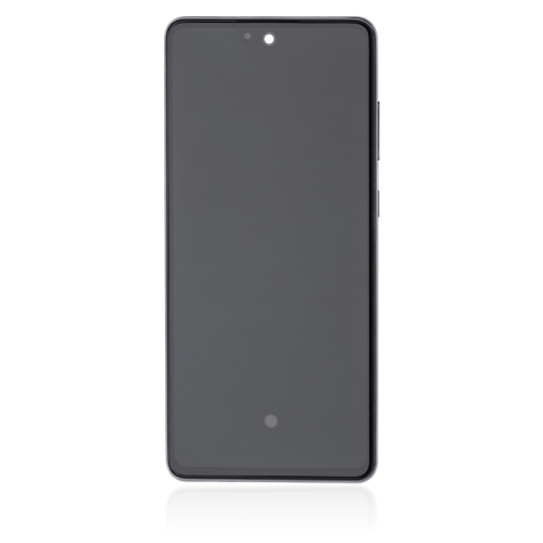 Replacement OLED Assembly With Frame Compatible For Samsung A72 (A725 / 2021) (Awesome Black) by ESOURCE PARTS - Refurbished condition - Image 3