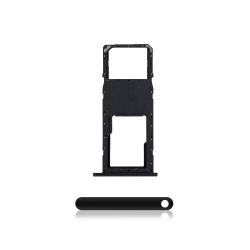 Replacement Single Sim Card Tray Compatible For Samsung Galaxy A11 (Black)