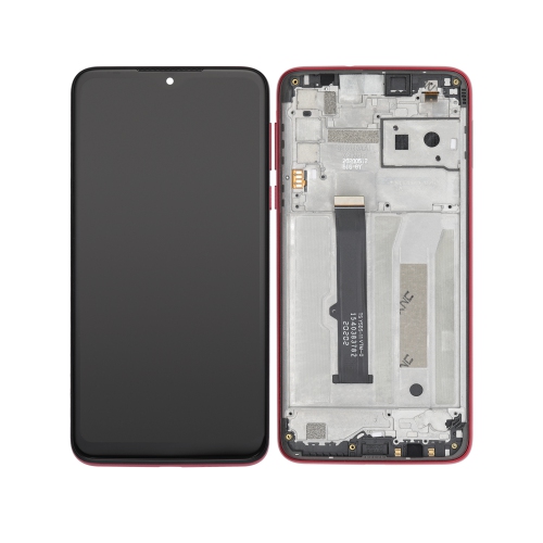 Replacement LCD Assembly With Frame Compatible For Motorola Moto G8 Play (XT2015 / 2019) (Magenta red) by ESOURCE PARTS - Refurbished condition - CA$71.44