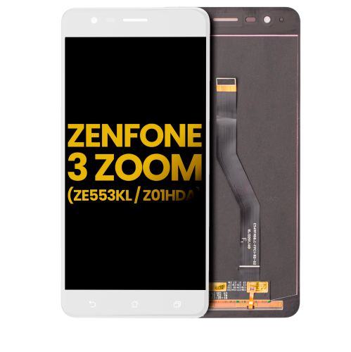 Refurbished - Replacement LCD Assembly Without Frame Compatible For Asus ZenFone 3 Zoom (ZE553KL / 2017) (White)