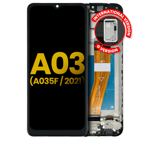 Replacement LCD Assembly With Frame Compatible For Samsung Galaxy A03 (A035F / 2021) (All Colors) by ESOURCE PARTS - Refurbished condition - Image 2