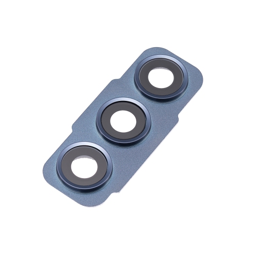 Replacement Rear Camera Glass Lens With Bezel Ring For Samsung Galaxy S21 FE 5G - Blue