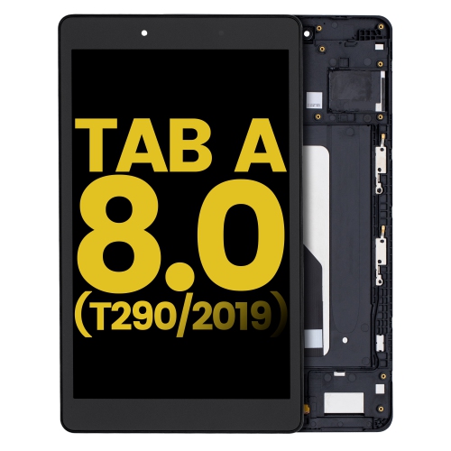 Replacement LCD Assembly With Frame Compatible For Samsung Galaxy Tab A 8.0" (2019) (T290) (WiFi Version) (Black) by ESOURCE PARTS - Refurbished condition - Image 3